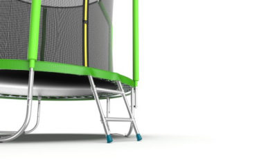 Батут EVO JUMP Cosmo 6ft зеленый внутренняя сетка лестница